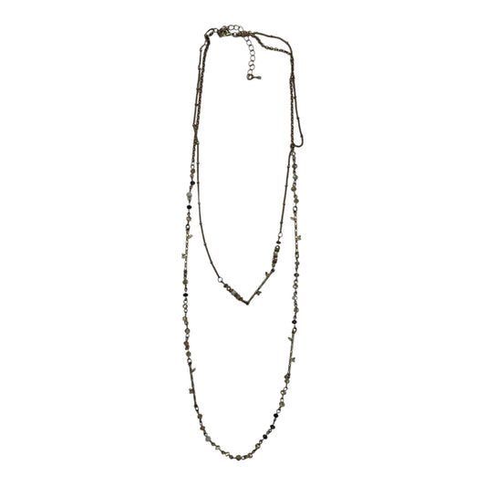 Necklace Layered By Clothes Mentor In Gold