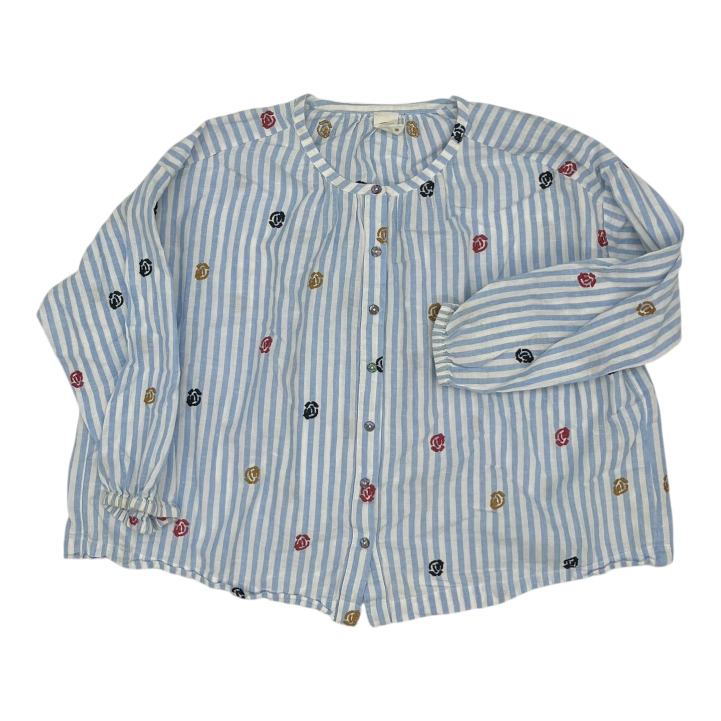 Top Ls By Akemi And Kin In Blue & White, Size:L