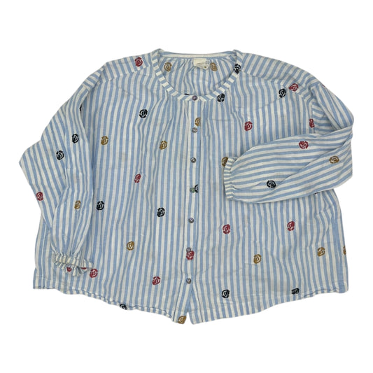 Top Ls By Akemi And Kin In Blue & White, Size:L