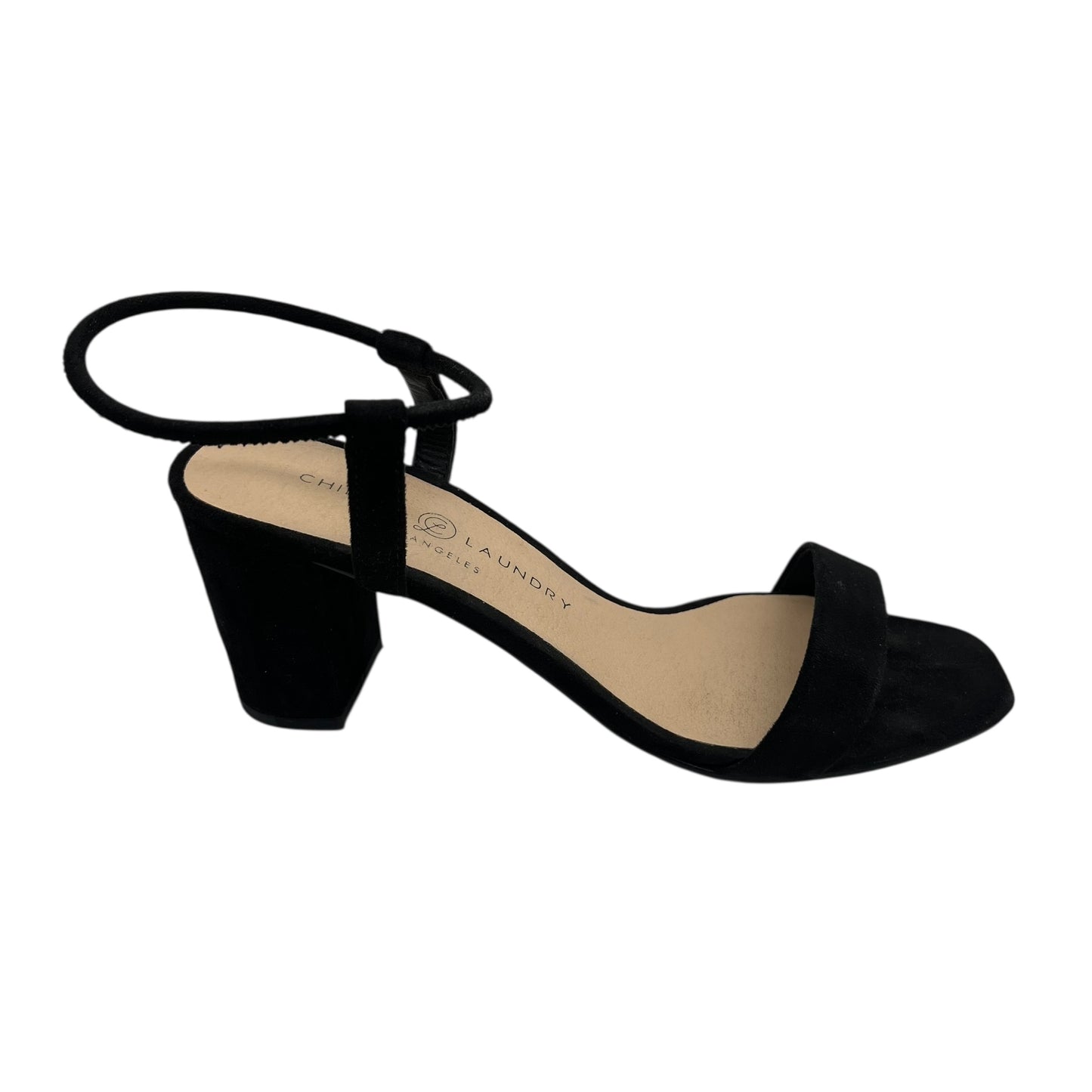 Sandals Heels Block By Chinese Laundry In Black, Size:7.5