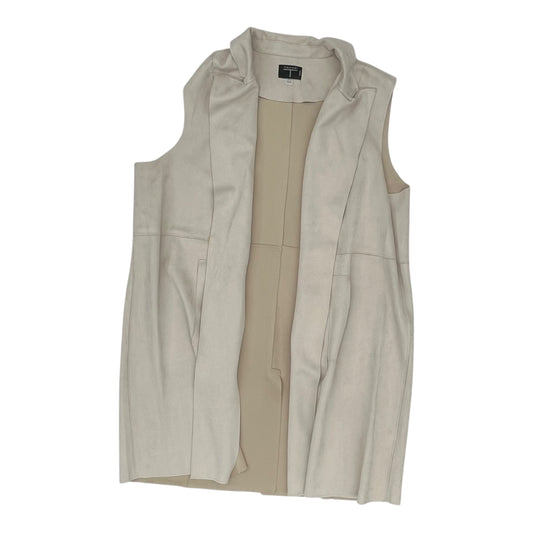 Vest Faux Fur & Sherpa By Tahari By Arthur Levine In Tan, Size:2X