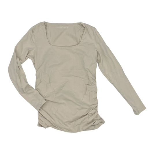 Mat Top Ls By Abercrombie And Fitch In Tan, Size:S