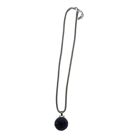 NECKLACE CHARM by    CLOTHES MENTOR In PURPLE & SILVER