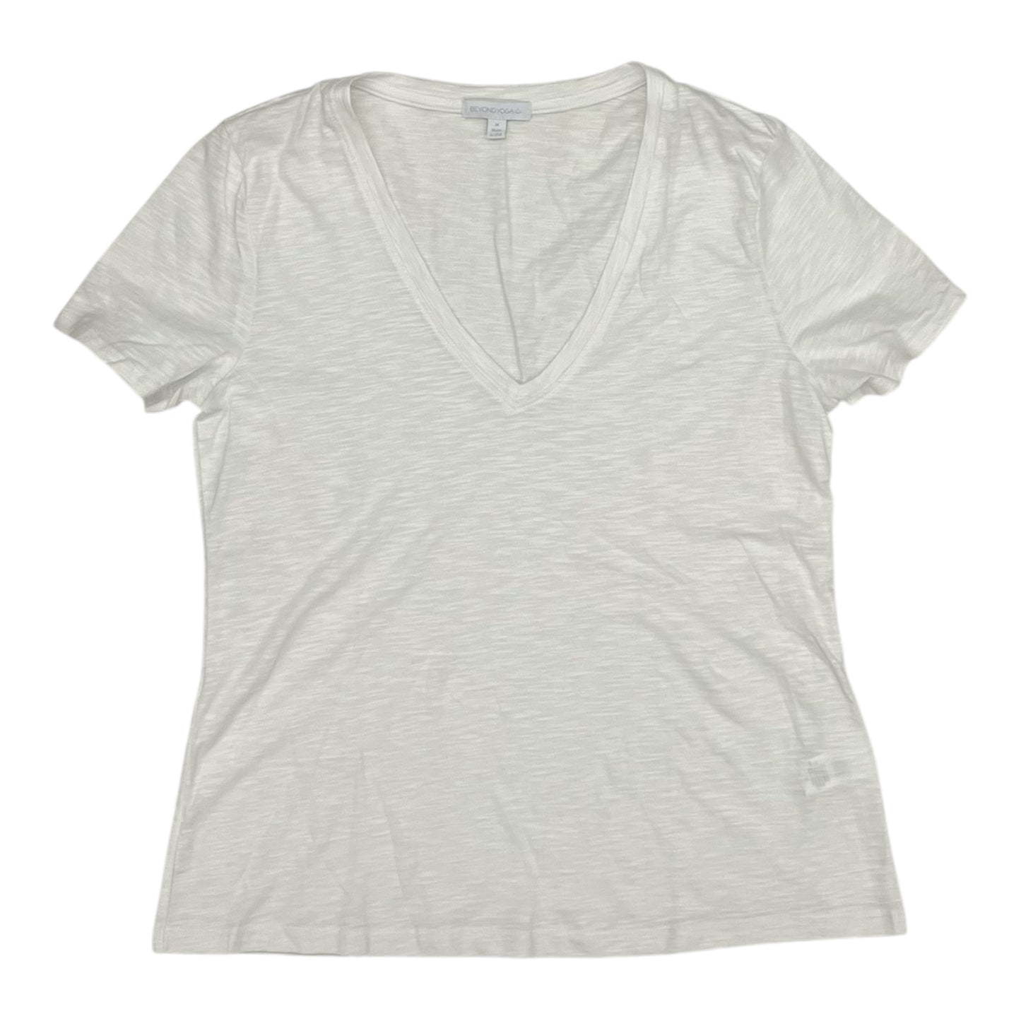 Athletic Top Ss By Beyond Yoga In White, Size:M