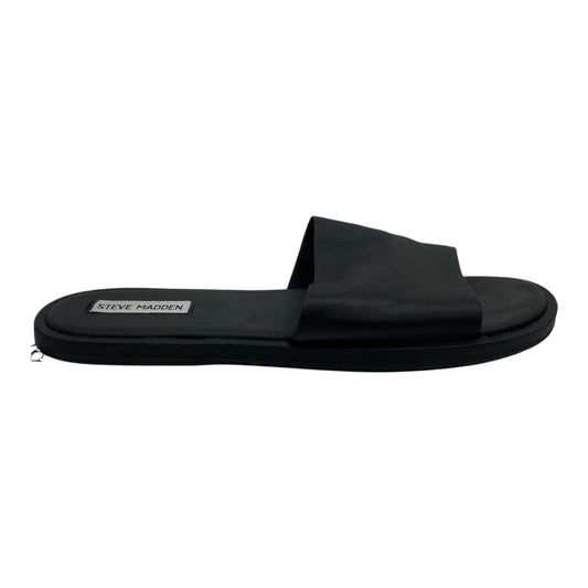 Sandals Flats By Steve Madden In Black, Size:10