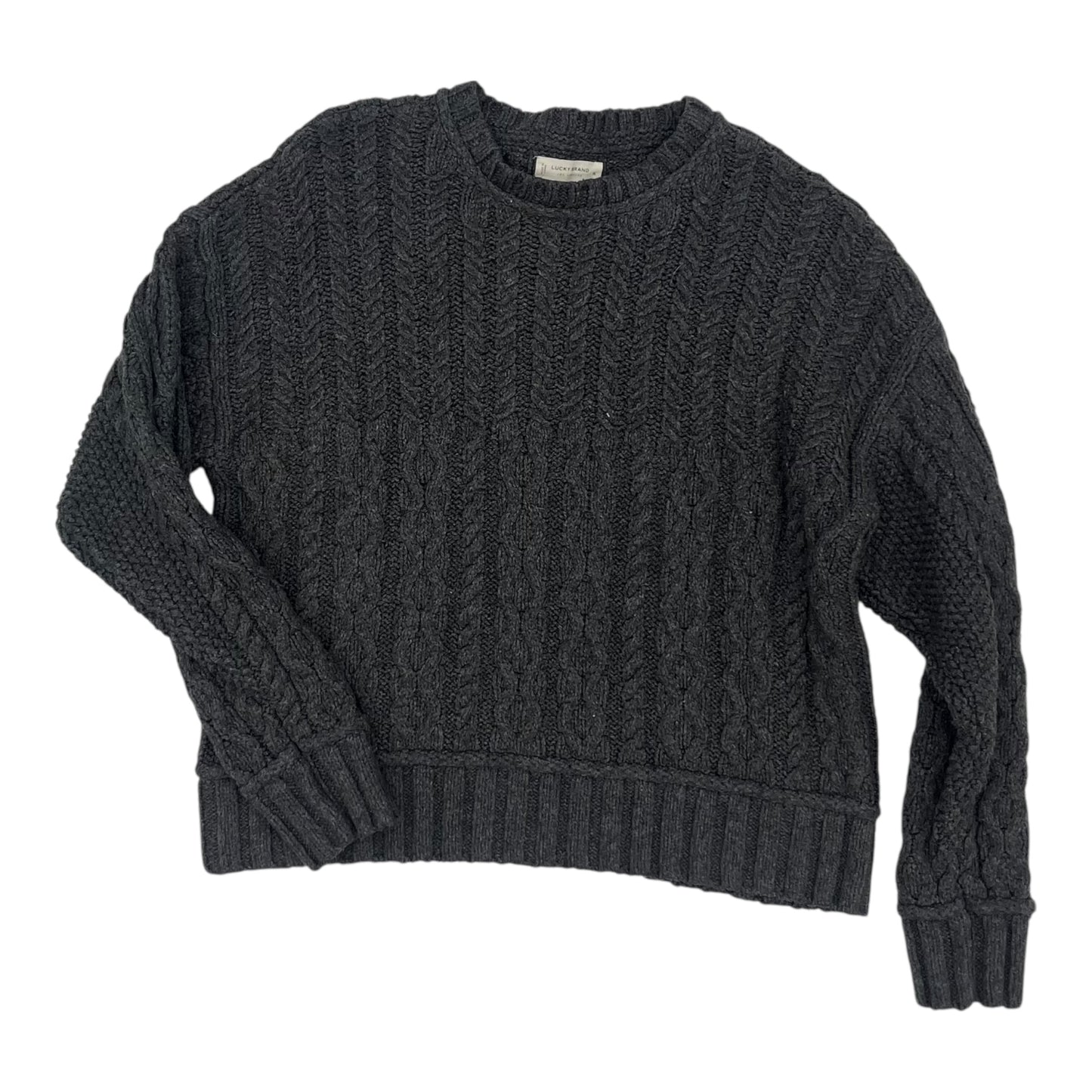 Sweater By Lucky Brand In Grey, Size:Xl