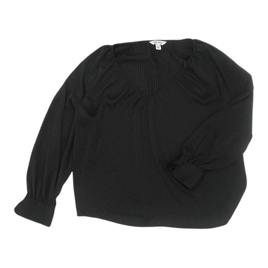 Blouse Ls By Nine West In Black, Size:Xl