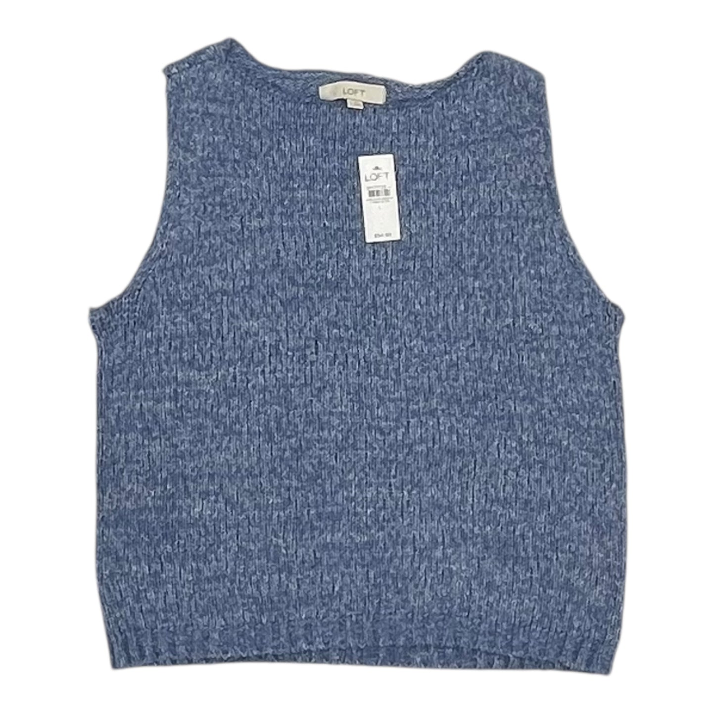 Vest Sweater By Loft In Blue, Size:L