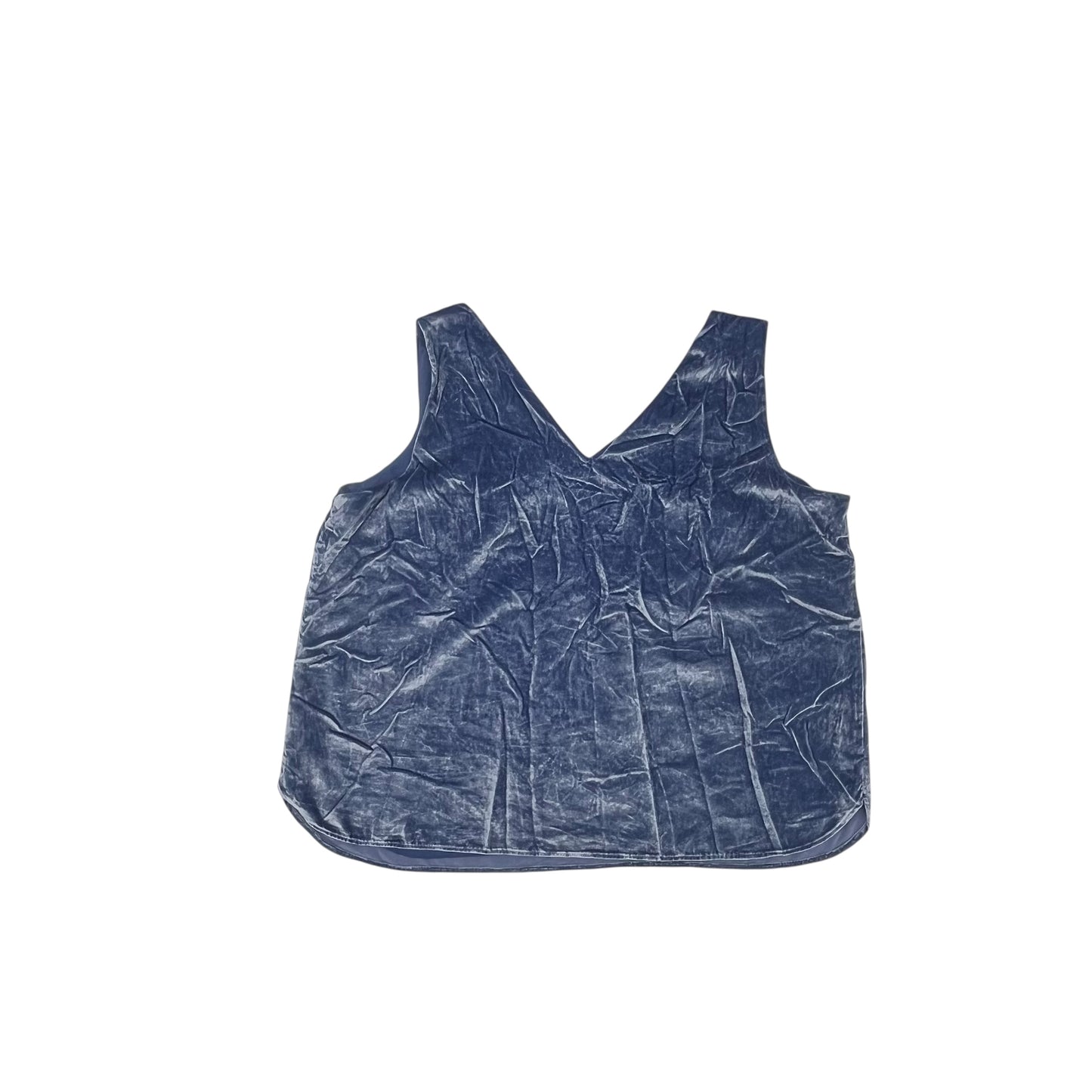 Blouse Sleeveless By Loft In Blue, Size:2X
