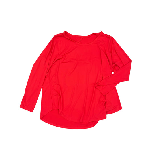 Athletic Top Ls Crewneck By Livi Active In Orange, Size:4X