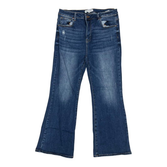 Jeans Flared By Risen In Blue Denim, Size:1X