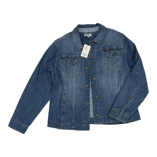 Jacket Denim By Croft And Barrow In Blue Denim, Size:Xl
