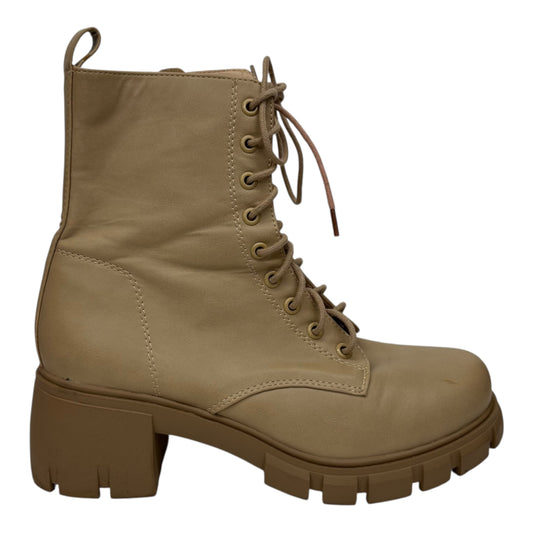 Boots Ankle Heels By Soda In Tan, Size:10