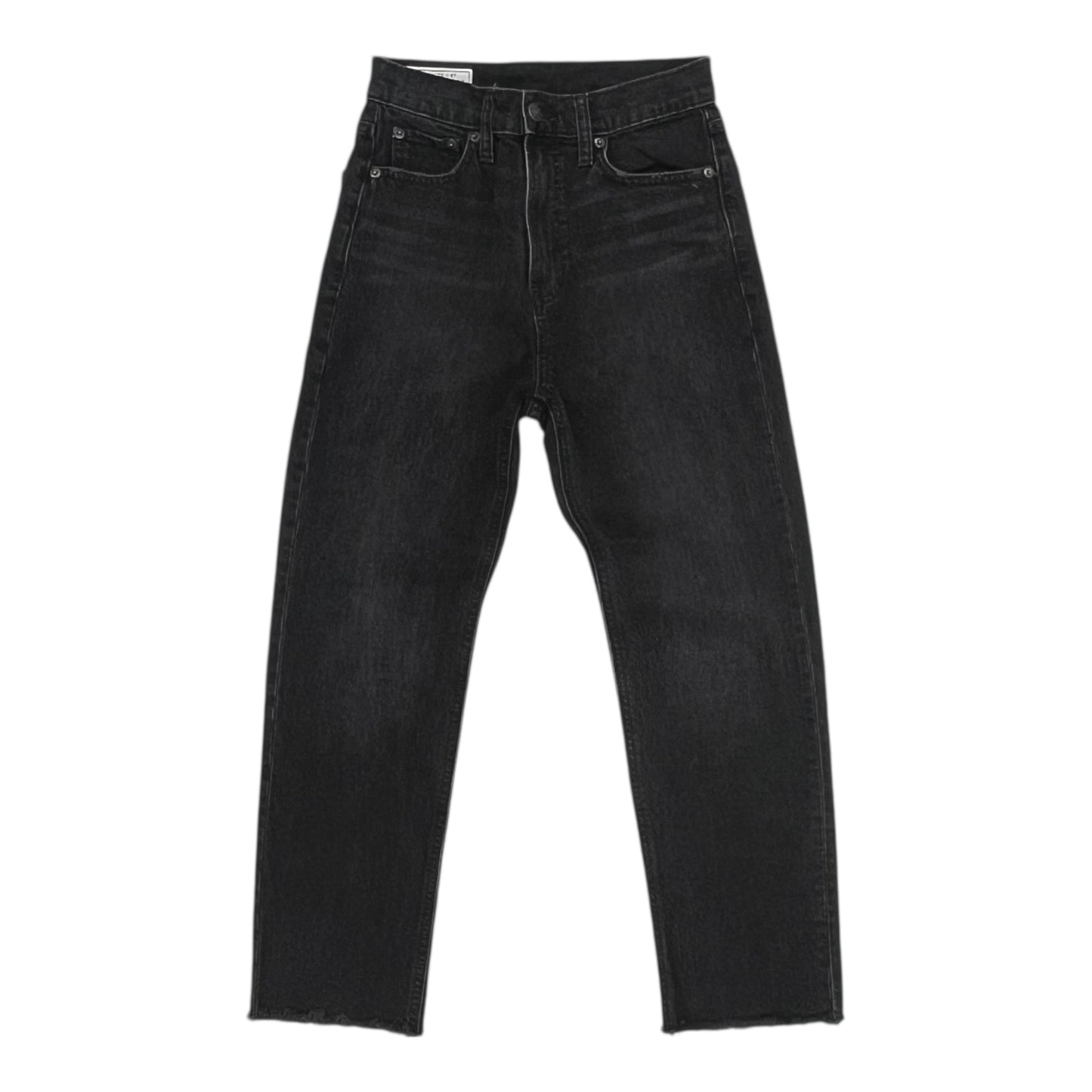 Jeans Straight By Gap In Black Denim, Size:0P