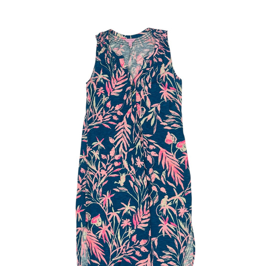 Dress Designer By Lilly Pulitzer In Blue & Pink, Size:L