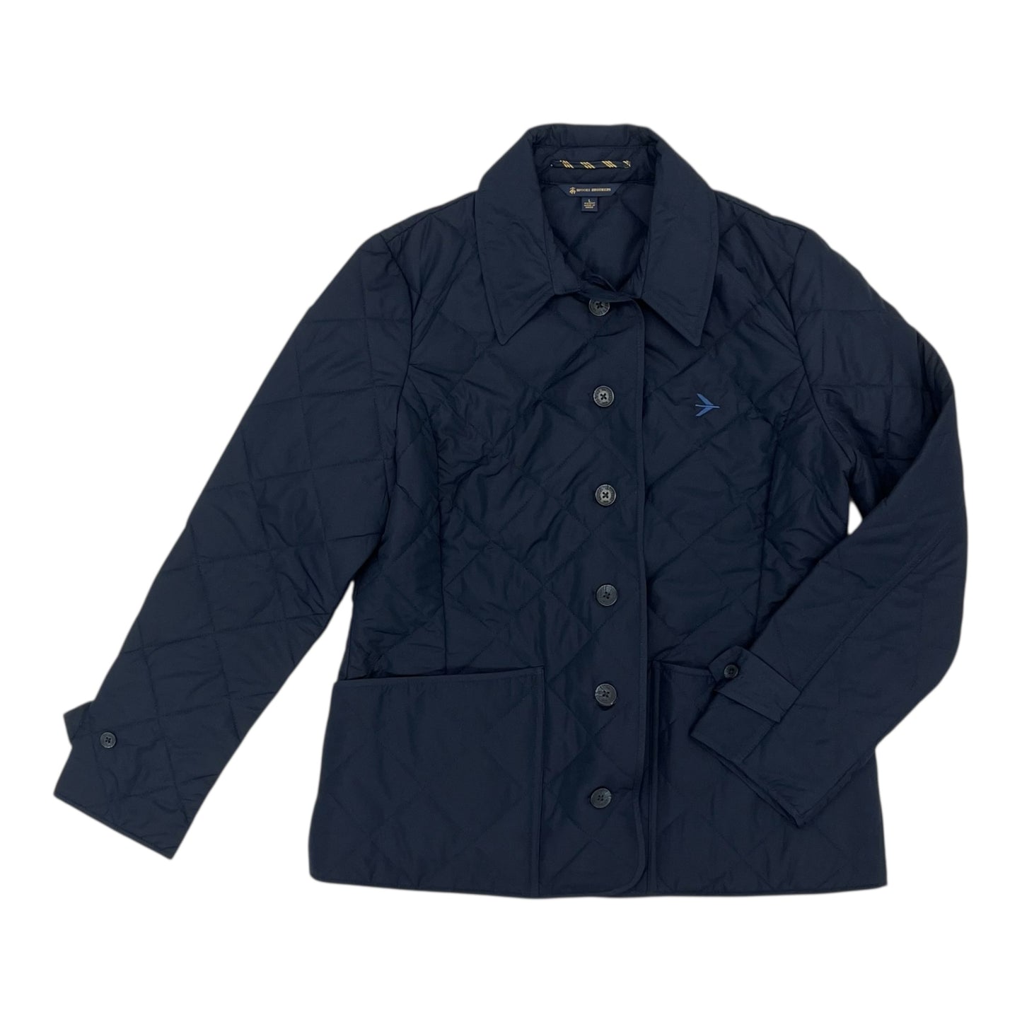 Jacket Puffer & Quilted By Brooks Brothers In Navy, Size:L