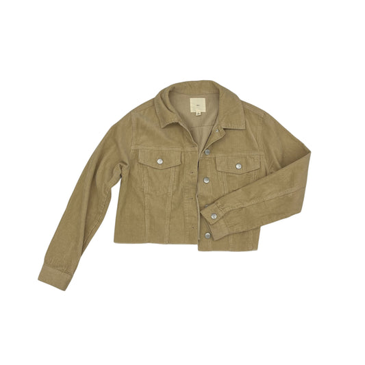 Jacket Shirt By Clothes Mentor In Brown, Size:S