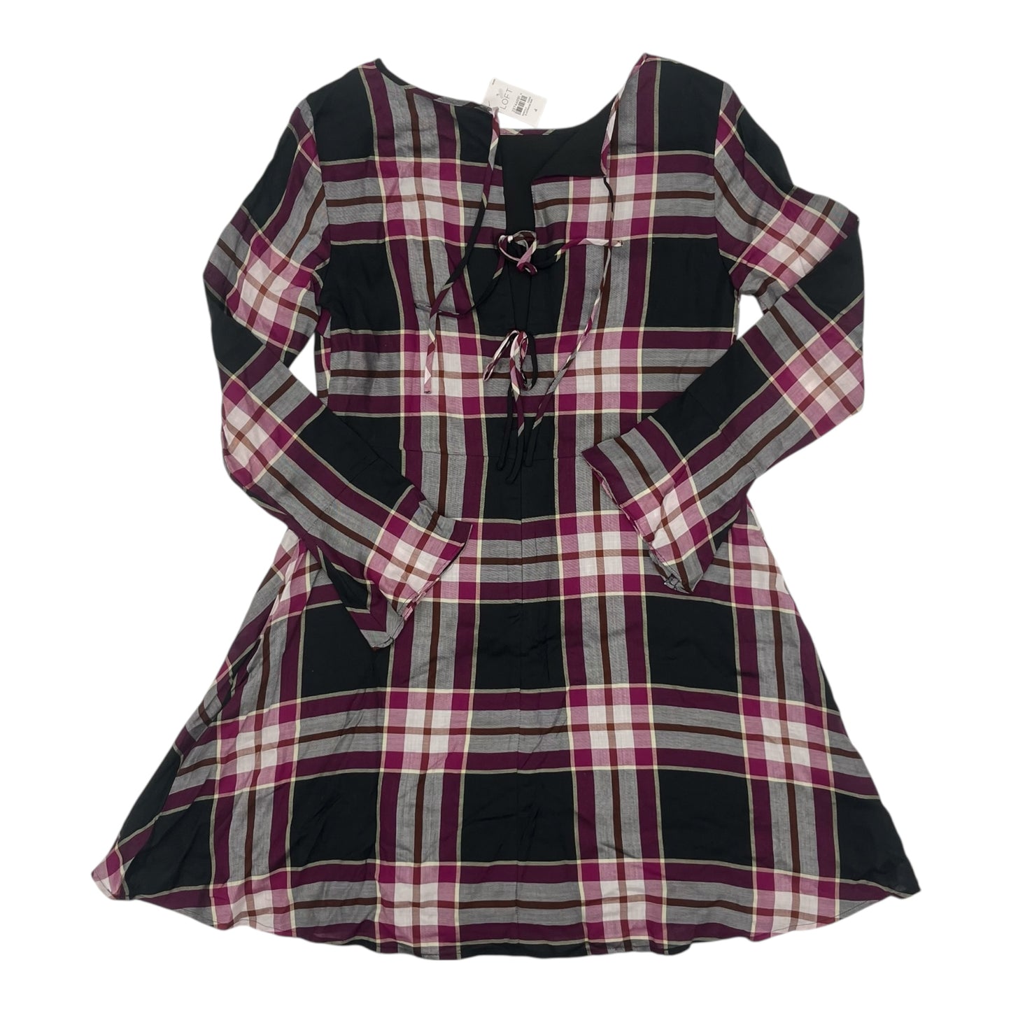 Dress Casual Short By Loft In Plaid Pattern, Size:4