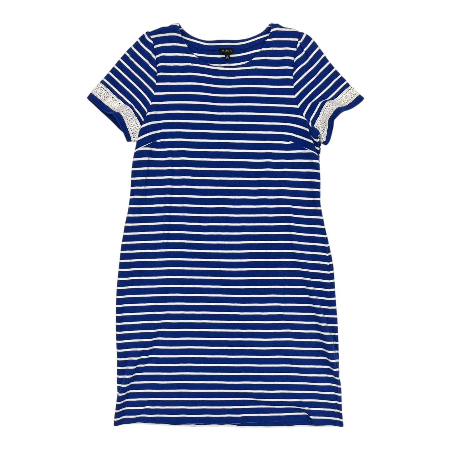 Dress Casual Short By Talbots In Blue & White, Size:Xl