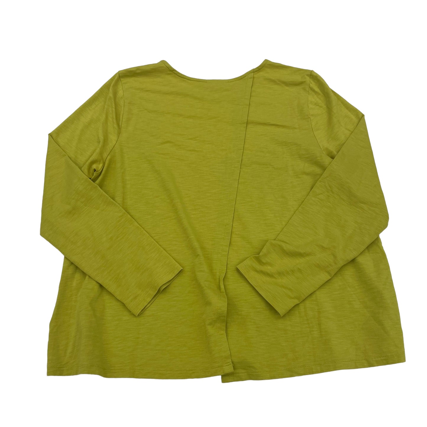 CHARTREUSE TOP LS by J. JILL Size:L