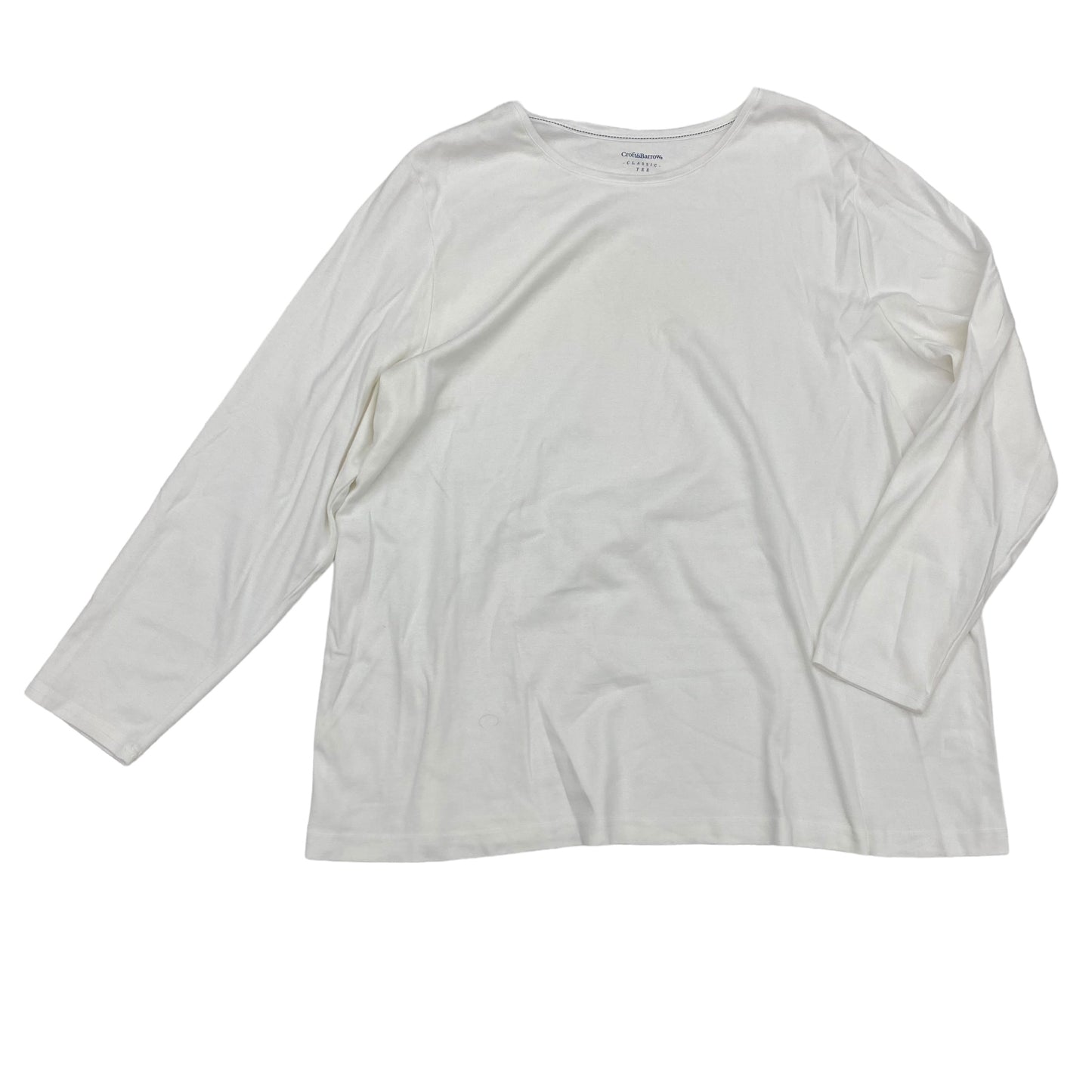 WHITE TOP LS by CROFT AND BARROW Size:3X