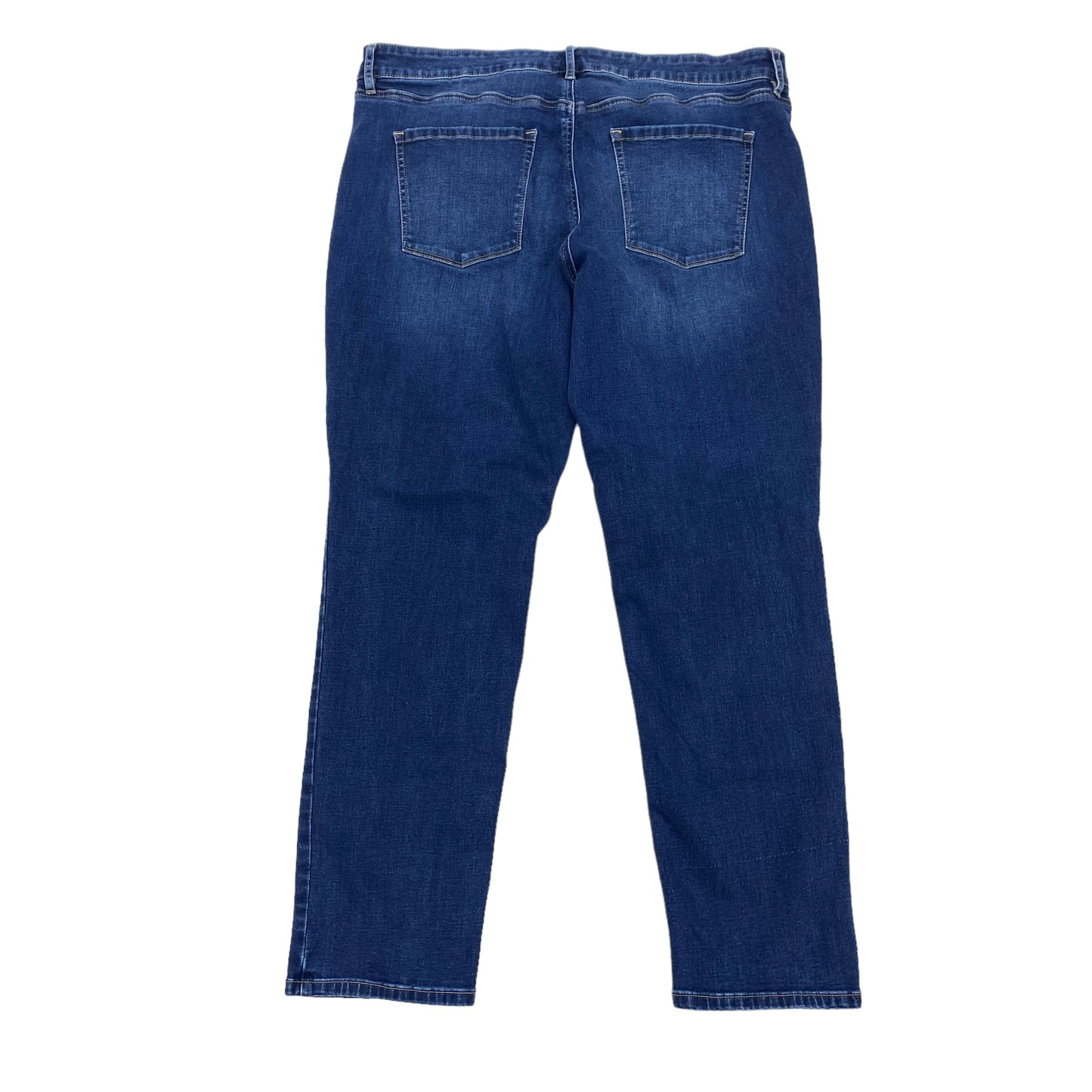 BLUE DENIM JEANS STRAIGHT by WHITE HOUSE BLACK MARKET Size:14