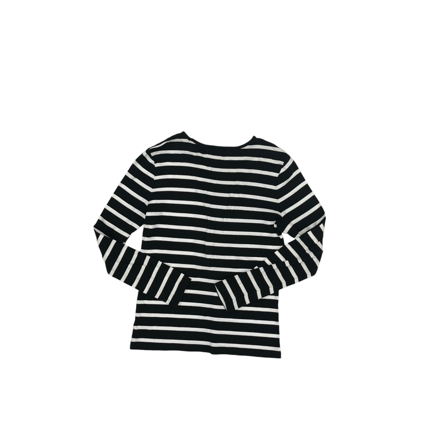 Top Ls By Ralph Lauren In Black & White, Size:M