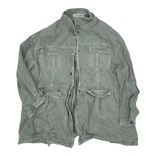 Jacket Denim By Clothes Mentor In Green, Size:Xl