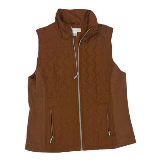 Vest Puffer & Quilted By Christopher And Banks In Brown, Size:M