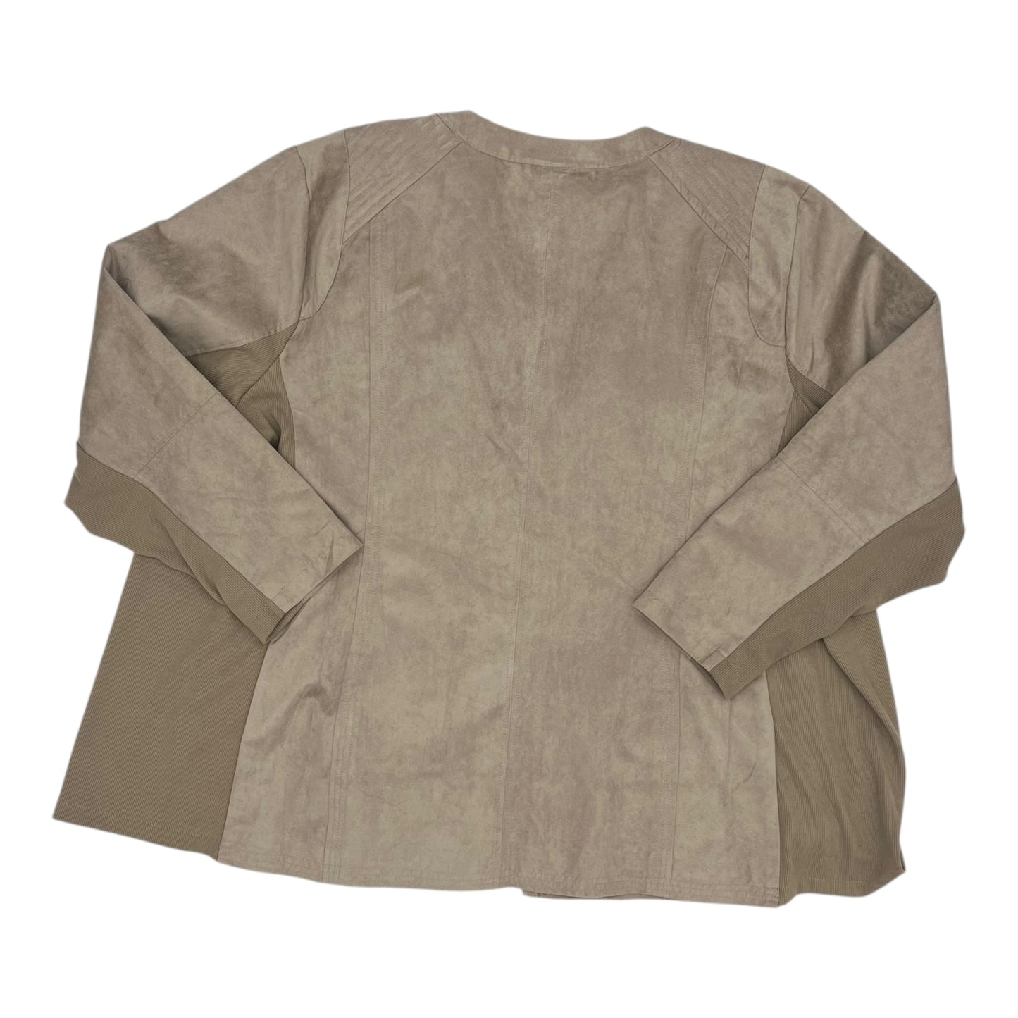 Jacket Other By Catherines In Tan, Size:4X