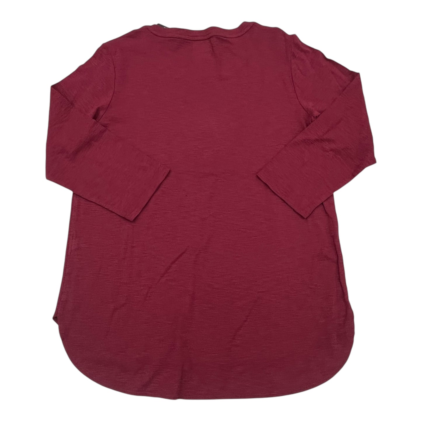 Top 3/4 Sleeve By Kirkland In Red, Size:M
