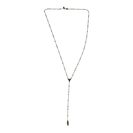 Necklace Lariat & Y-Drop By Clothes Mentor In Gold