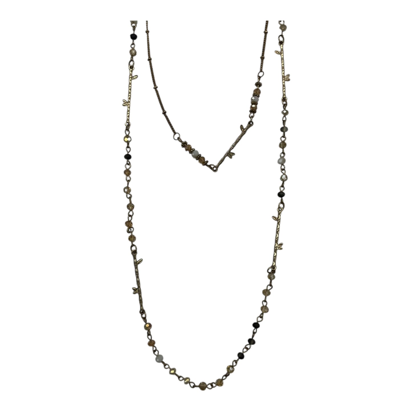 Necklace Layered By Clothes Mentor In Gold