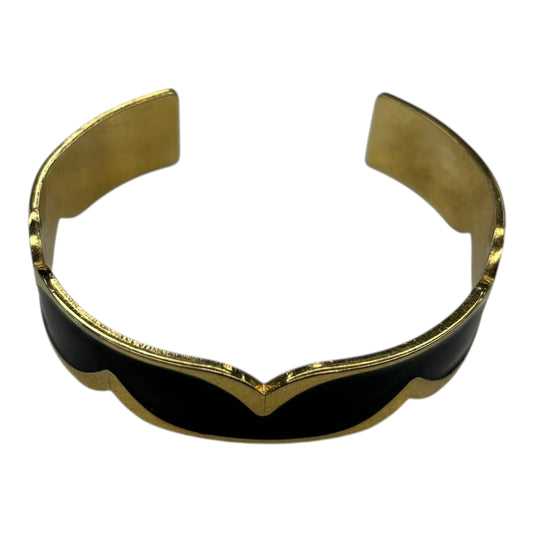 Bracelet Bangle By Clothes Mentor In Black & Gold