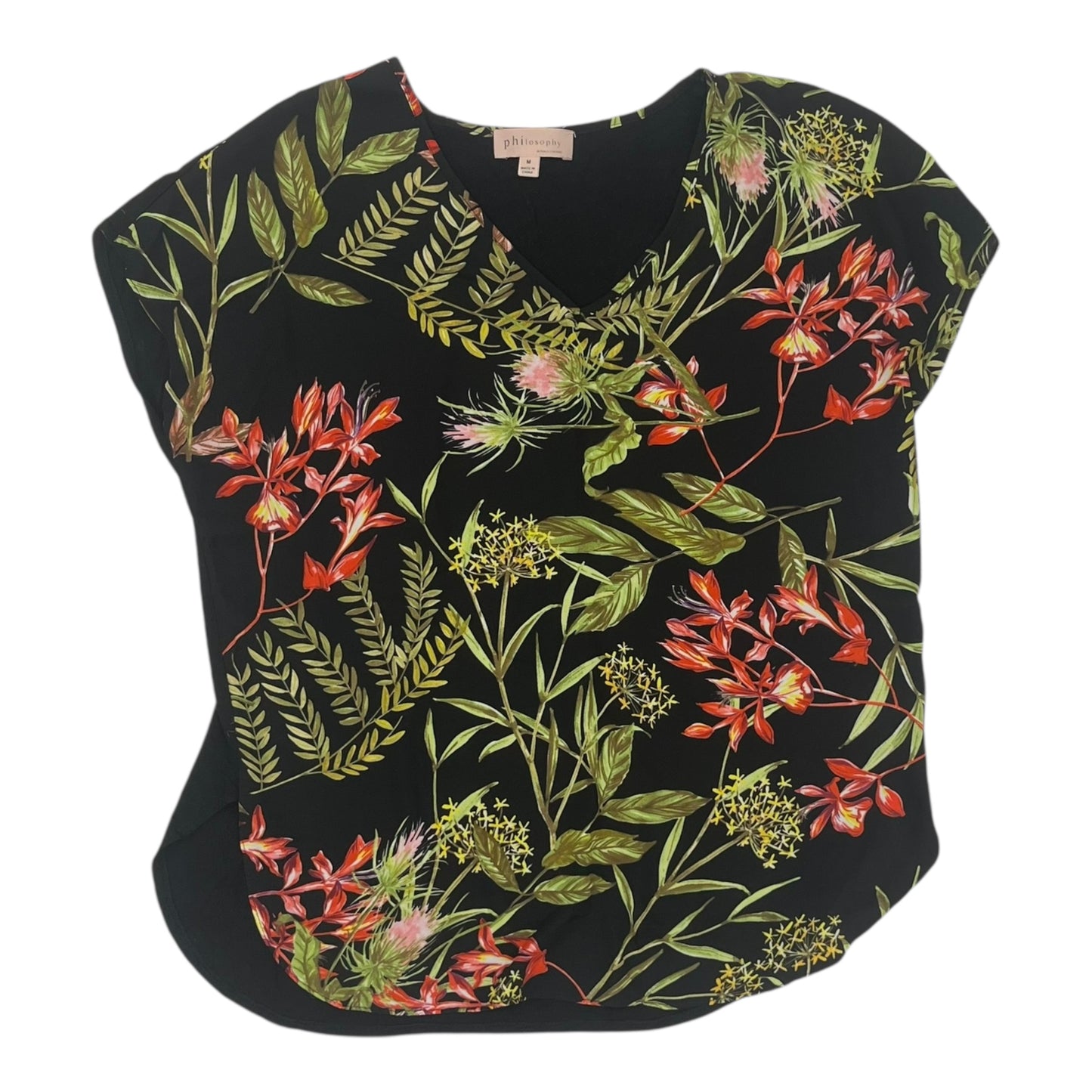 Blouse Ss By Philosophy In Floral Print, Size:M