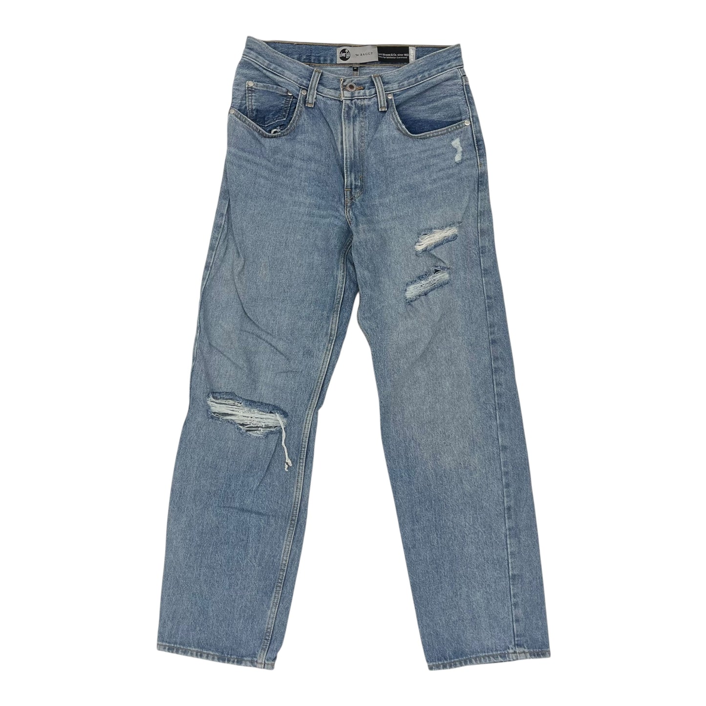 Jeans Straight By Levis In Blue Denim, Size:6