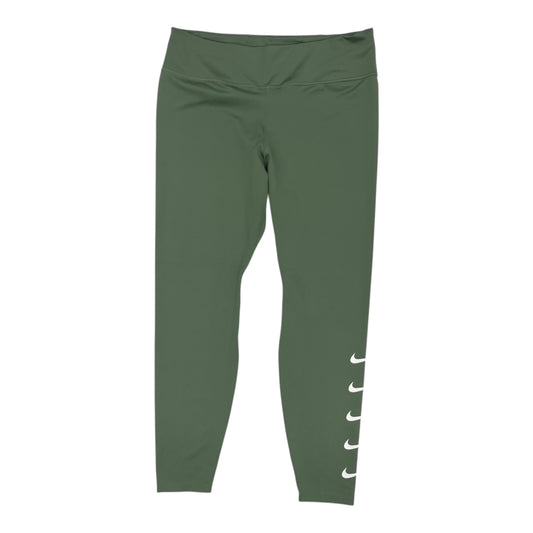Athletic Leggings By Nike Apparel In Green, Size:Xxxl