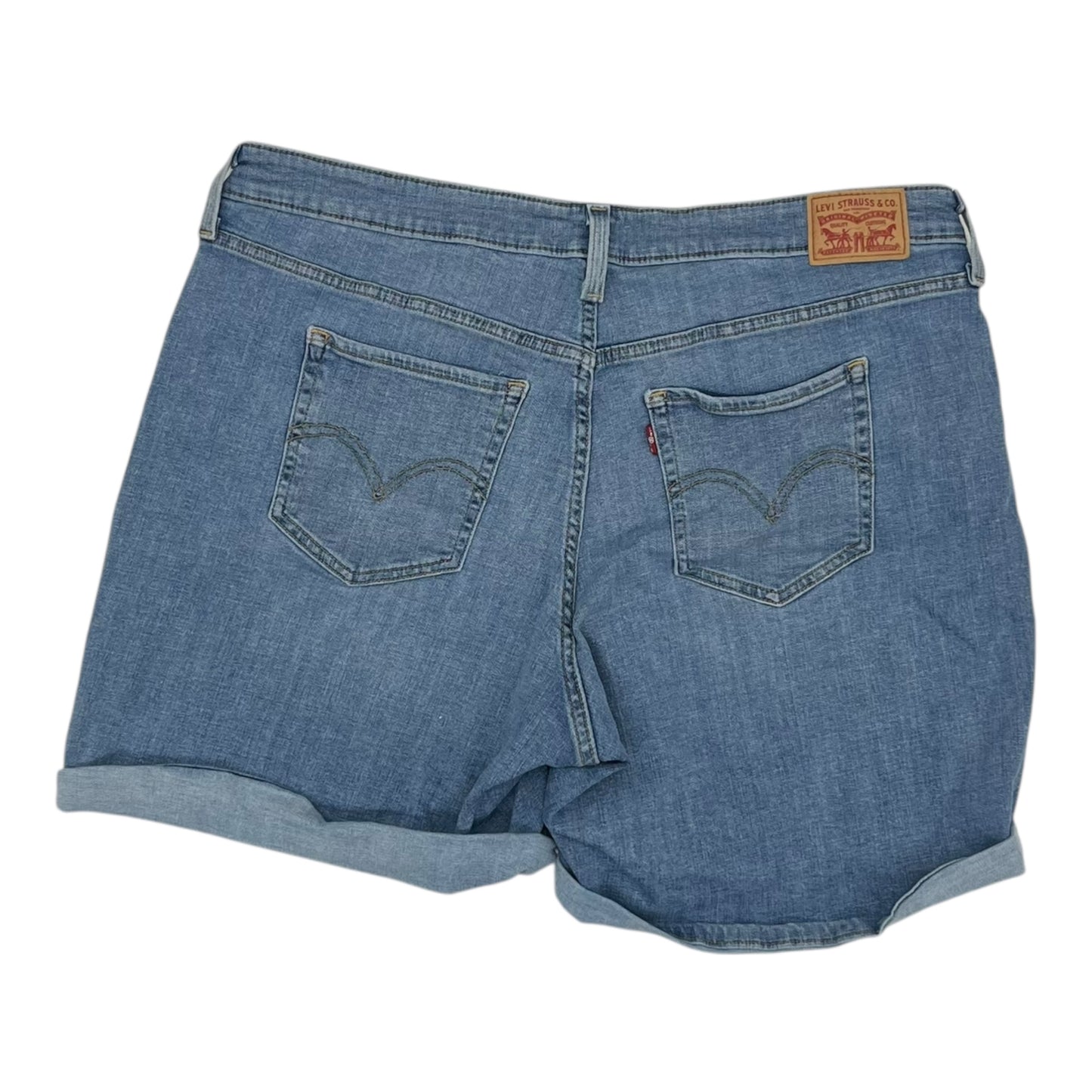 Shorts By Levis In Blue Denim, Size:18