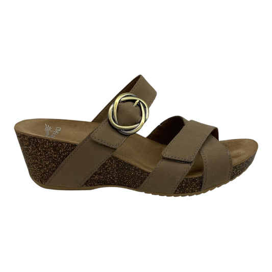 Sandals Heels Platform By Dansko In Brown, Size:8.5