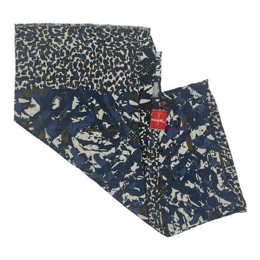 Scarf Long By   Clothes Mentor In Blue & Cream