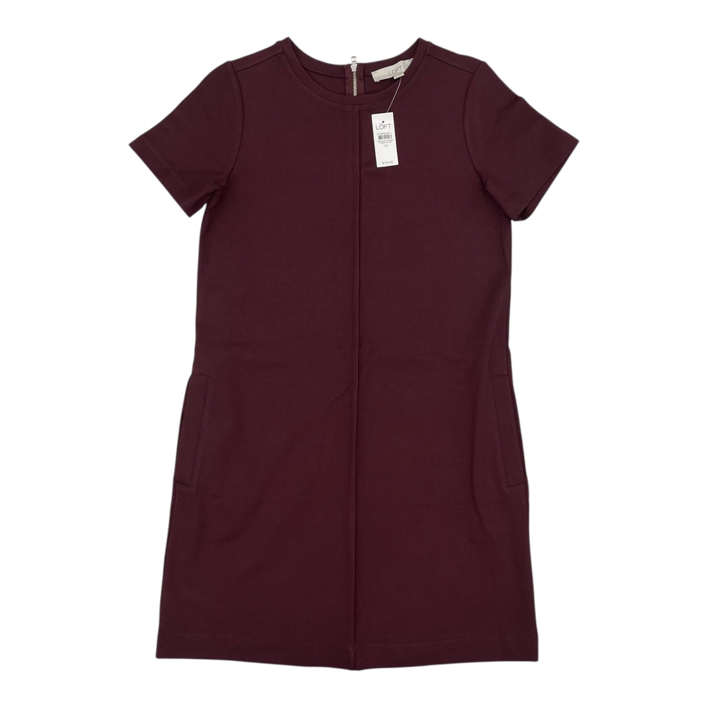Dress Casual Short By Loft In Maroon, Size:Xs