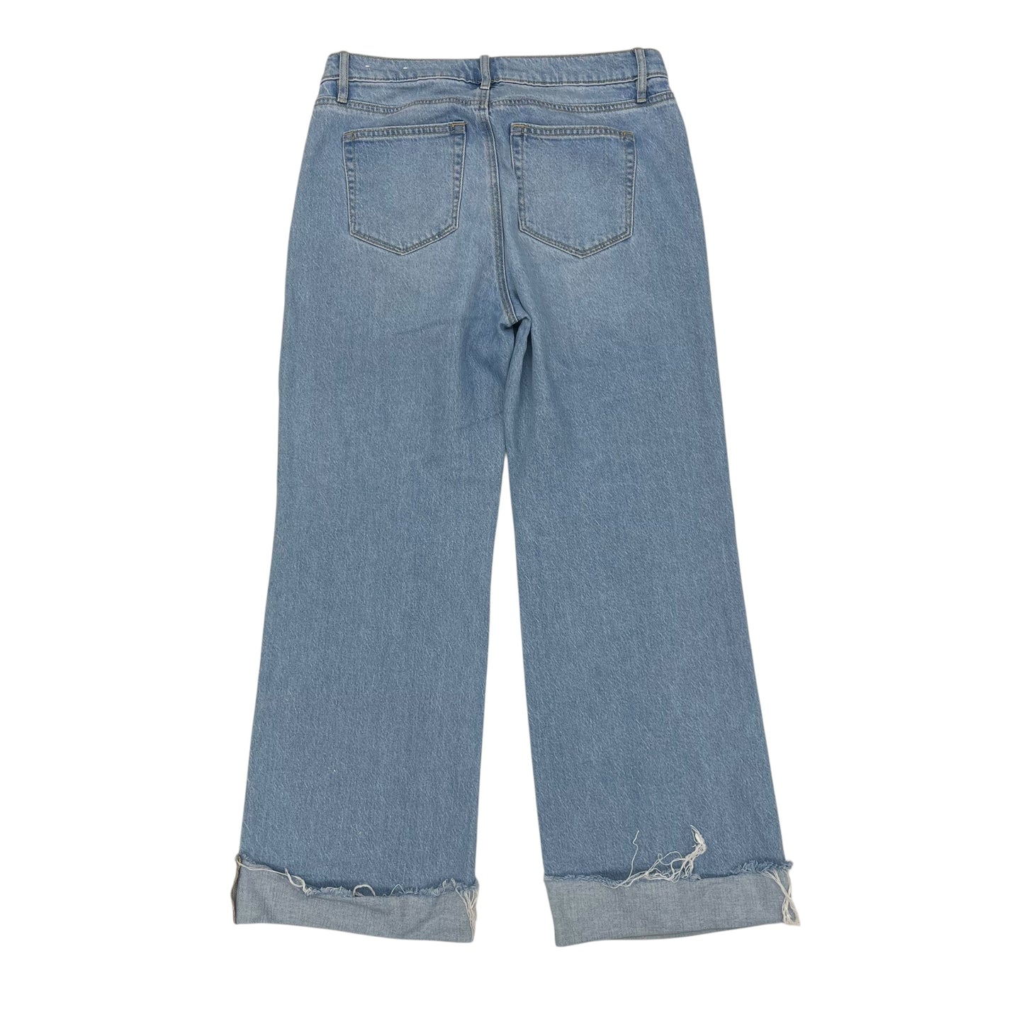 Jeans Wide Leg By Loft In Blue Denim, Size:8