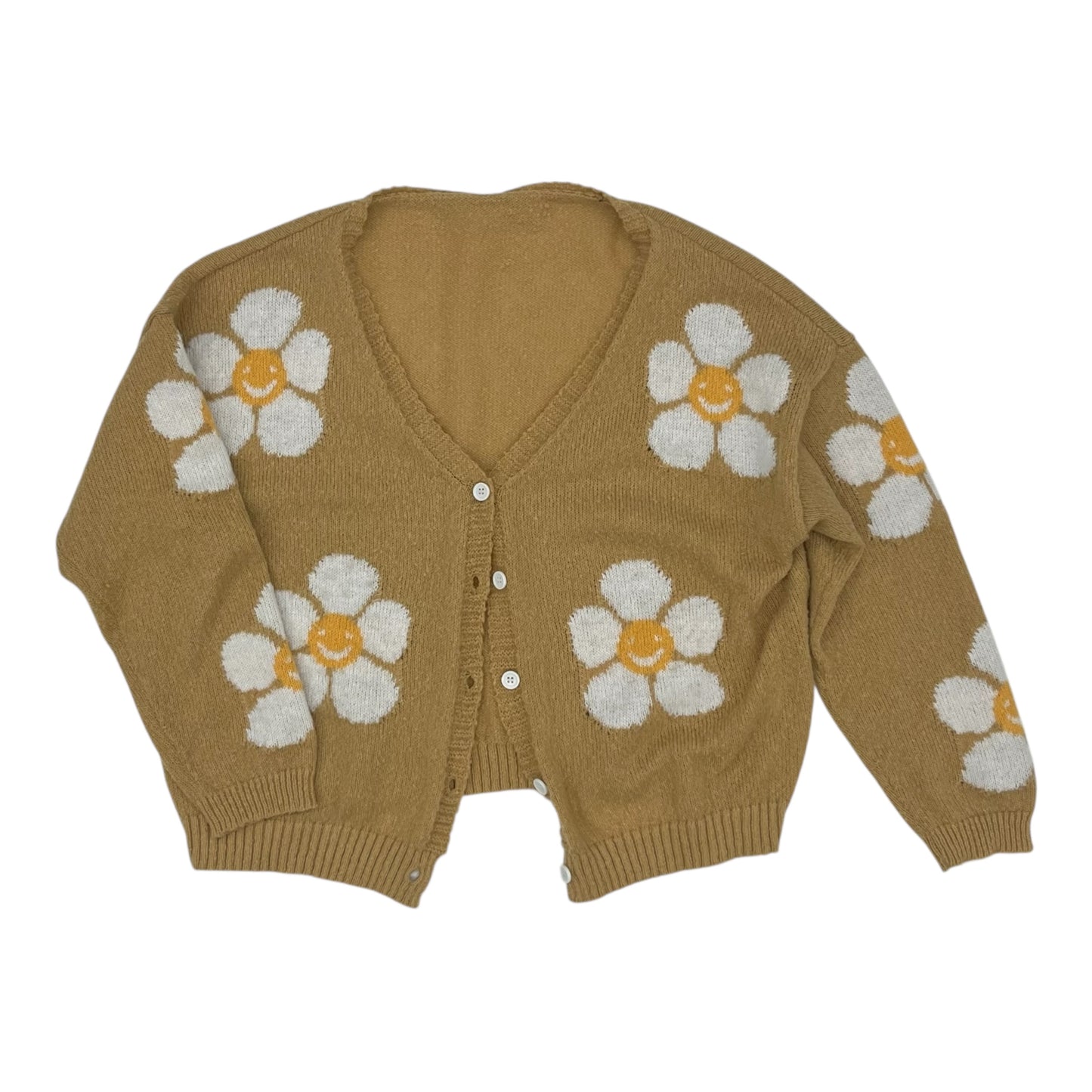 Sweater Cardigan By Shein In Floral Print, Size:Xl