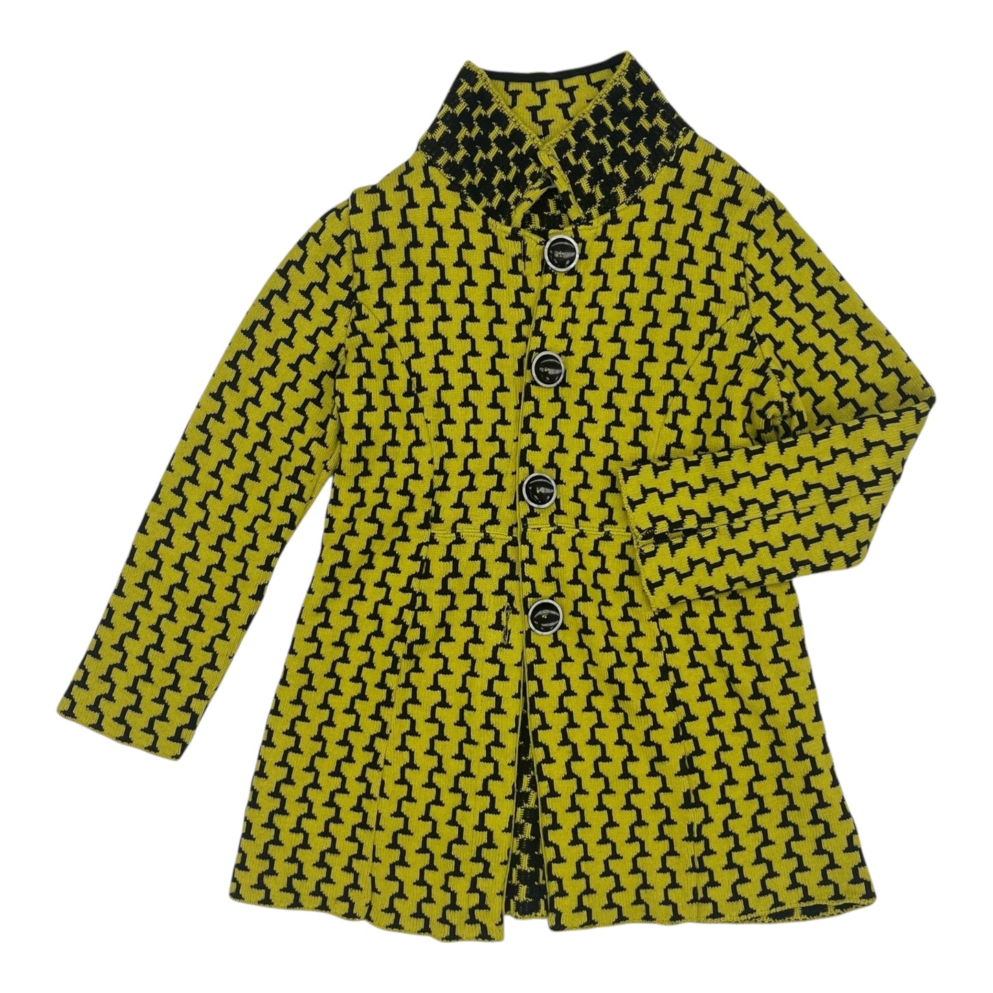 Sweater Cardigan By Clothes Mentor In Green, Size:M