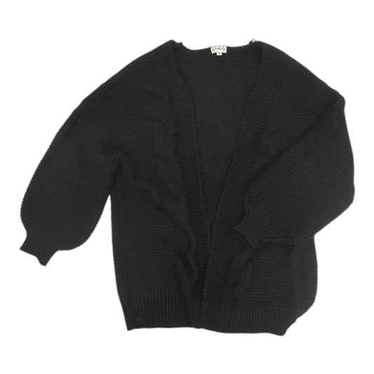 Sweater Cardigan By Wonderly In Black, Size:L