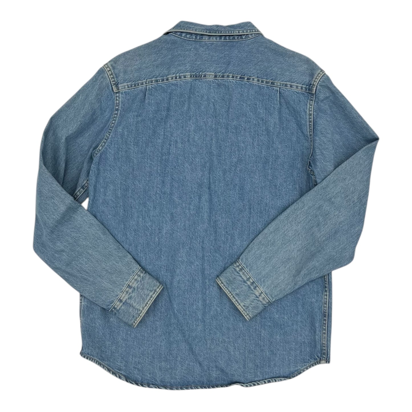 Jacket Shirt By Old Navy In Blue Denim, Size:M