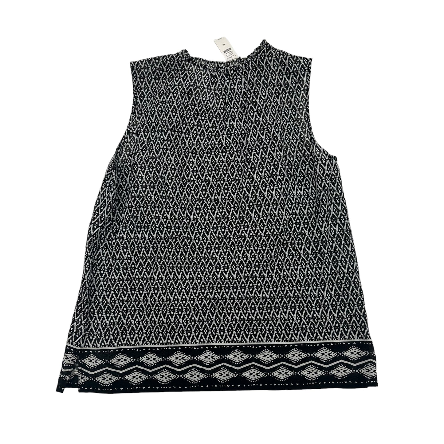 BLACK & WHITE TOP SLEEVELESS by TALBOTS Size:M