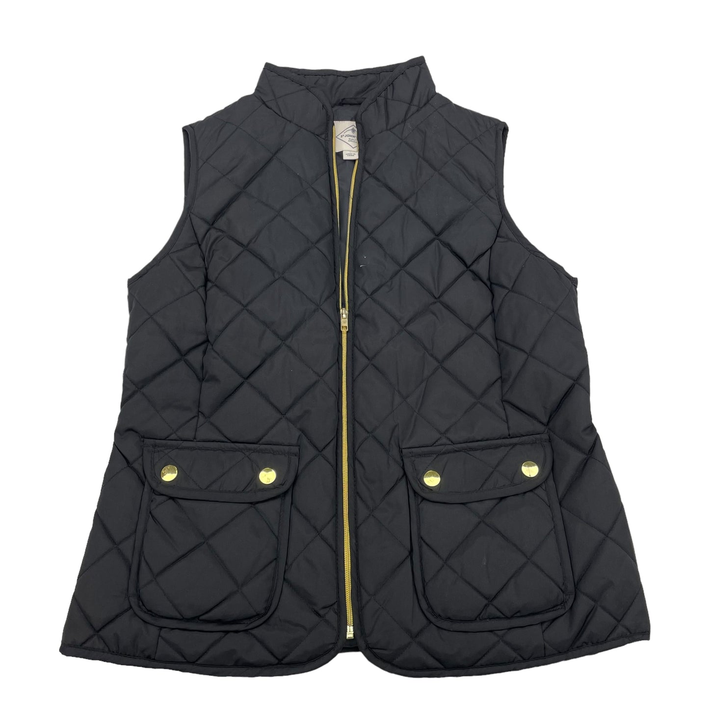 BLACK VEST PUFFER & QUILTED by ST JOHNS BAY Size:S