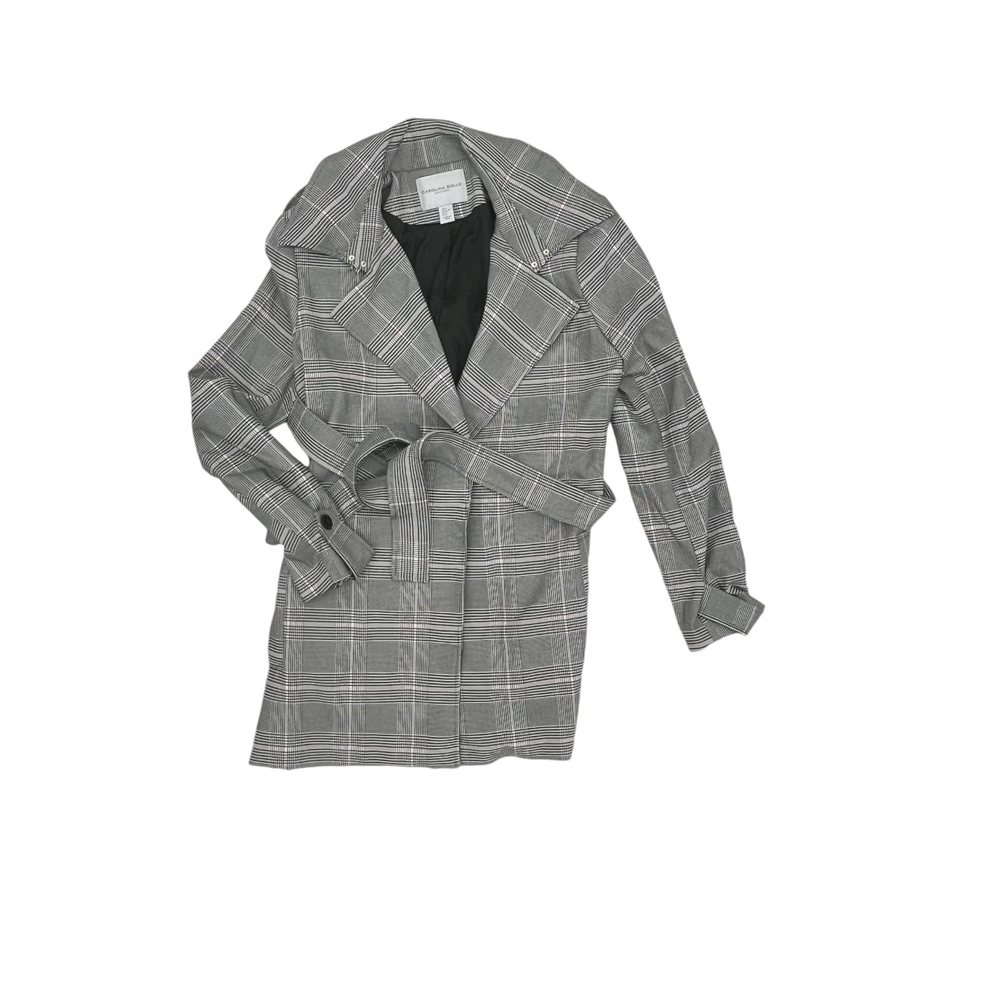 Coat Peacoat By Clothes Mentor In Plaid Pattern, Size:Xl