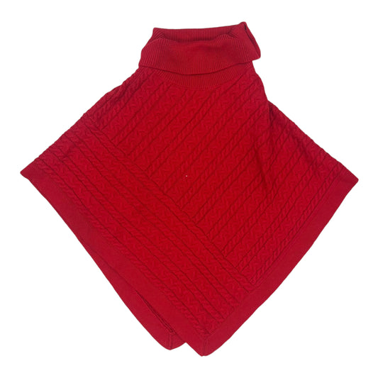 Poncho By Talbots In Red, Size:L